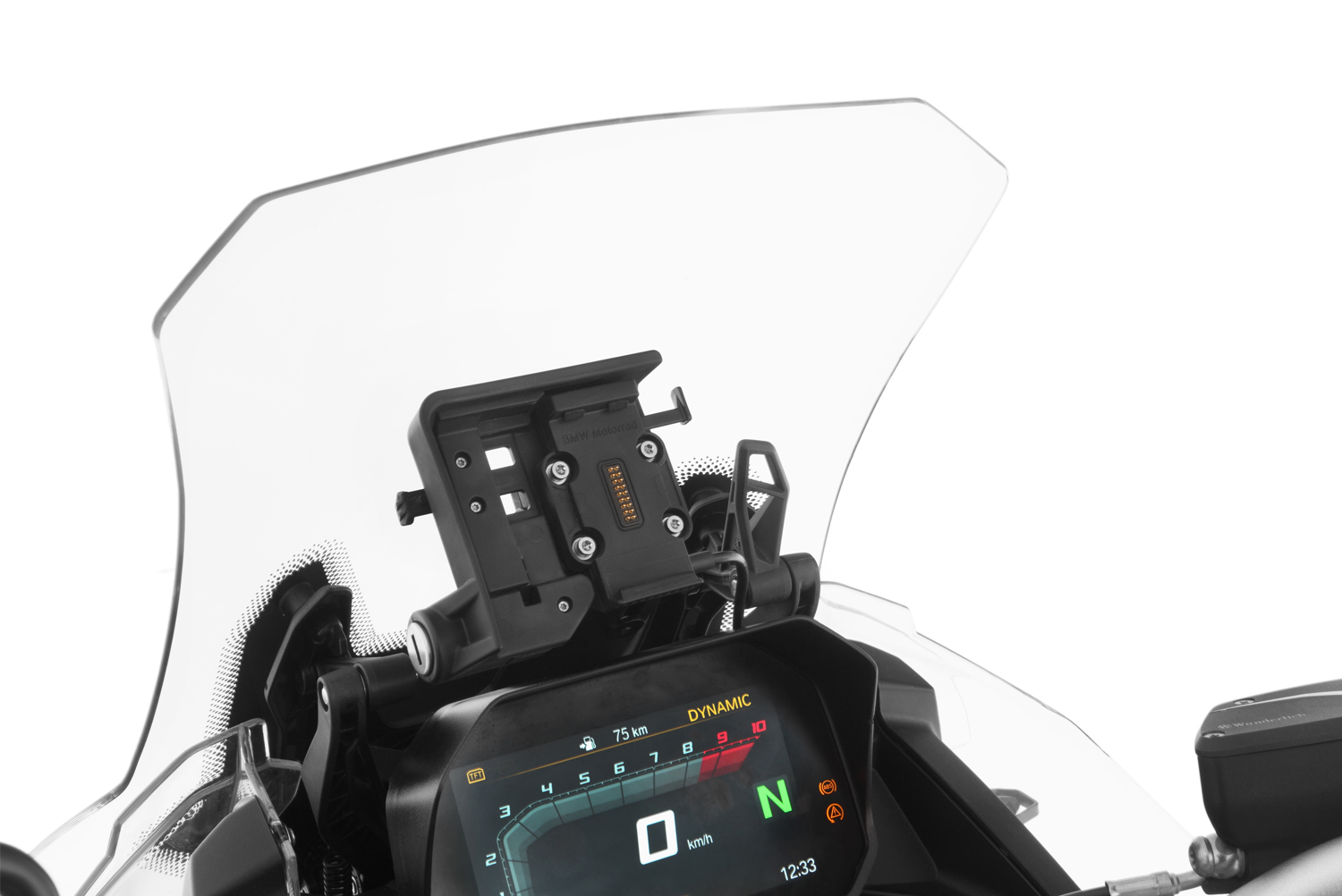 Supporto GPS Per Moto BMW C400GT 2025 – Staffa In Alluminio Per Navigatore O Telefono, Montaggio Su Parabrezza, 22mm, Nero