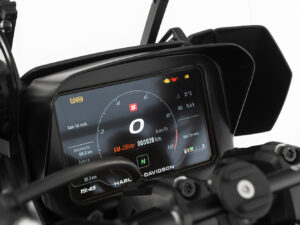 Visera de protección Wunderlich para cuadro de mandos TFT 6,8 plg para Harley Davidson Pan America 1250