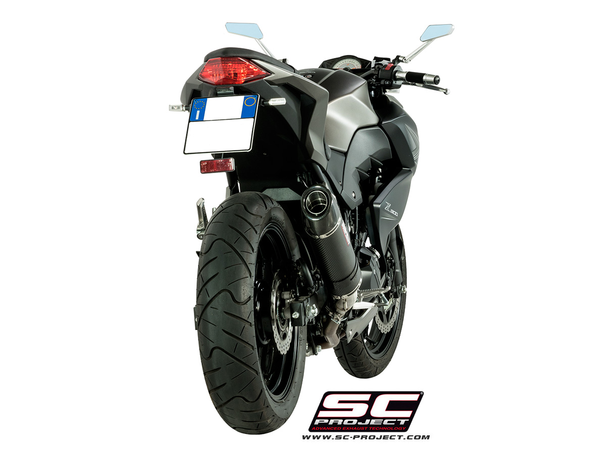 K23-12C_kawasaki_z300_scproject_sc-project_carbon_ovale_pot_echappement_silencieux
